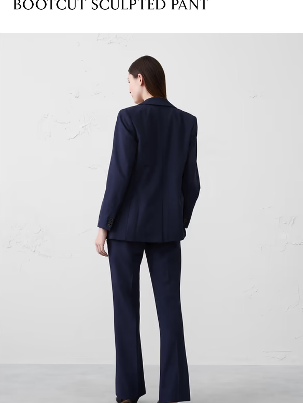 Banana Republic Factory Sculpted Black Pantsuit Set - Picture 5 of 7
